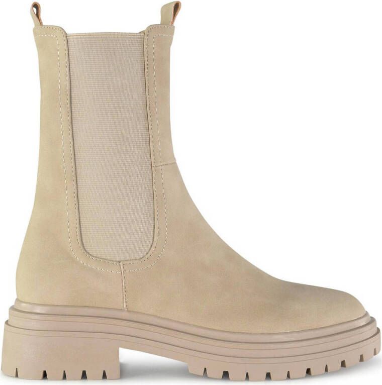 POSH by Poelman Lita chelsea boots beige