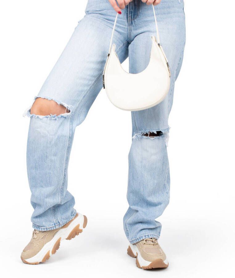 POSH by Poelman POLLY Dames Sneakers Denim Met Combinatie