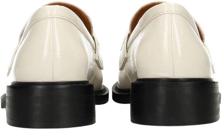 POSH by Poelman Bella lakleren loafers met blokhak wit - Foto 2