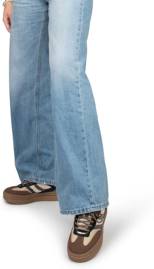 POSH by Poelman Bodie sneakers met teddy ecru zwart bruin