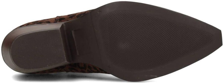 POSH by Poelman Carmen suède cowboylaarzen met panterprint cognac - Foto 3