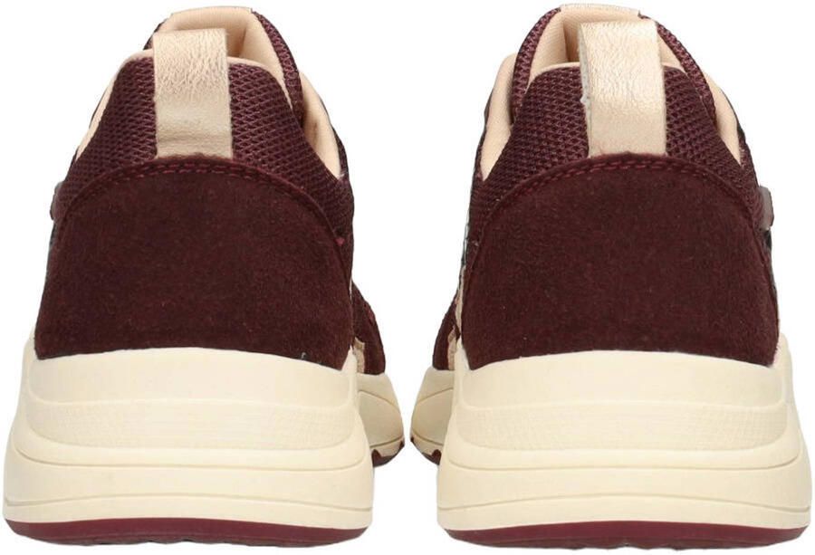 POSH by Poelman Carocel imitatieleren sneakers aubergine - Foto 2