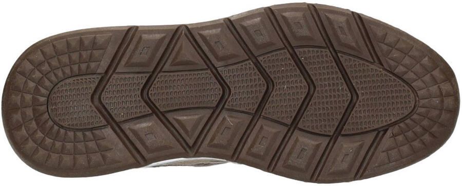 POSH by Poelman Carocel imitatieleren sneakers donkerbruin ecru - Foto 3