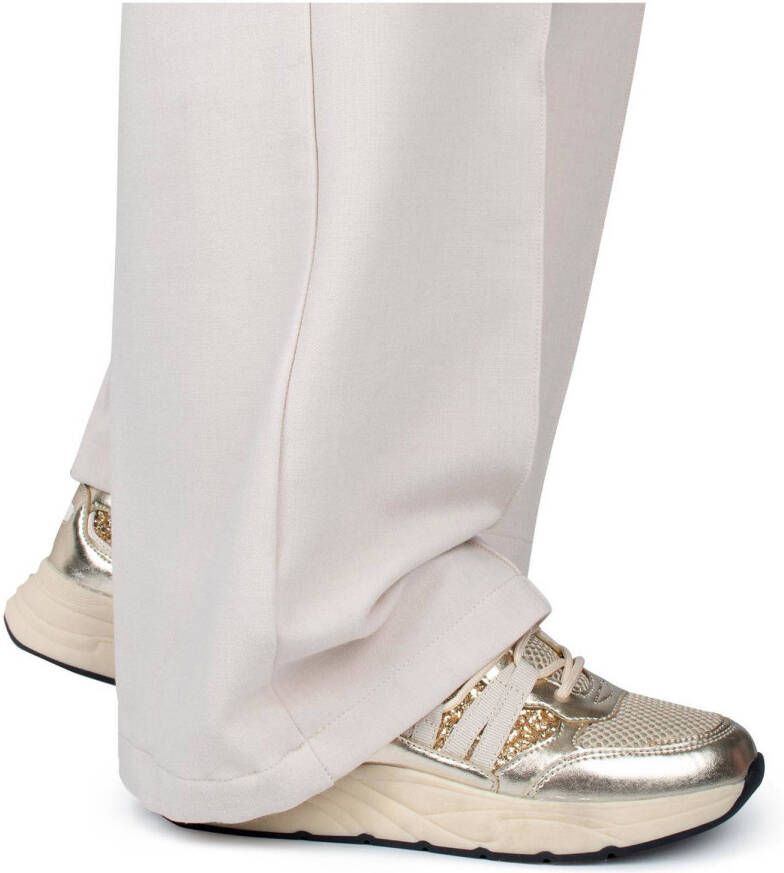 POSH by Poelman Gemma chunky sneakers met glitters goud metallic - Foto 4