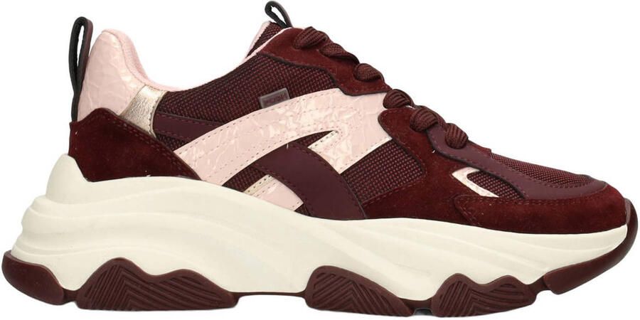 POSH by Poelman Gigi chunky sneakers aubergine lichtroze