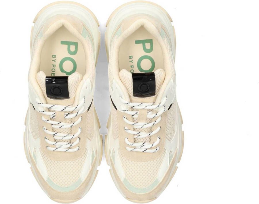 POSH by Poelman GIGI Dames Sneakers Wit met groene combinatie - Foto 2