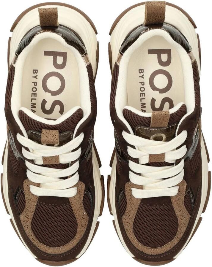 POSH by Poelman Gigi chunky sneakers bruin - Foto 2