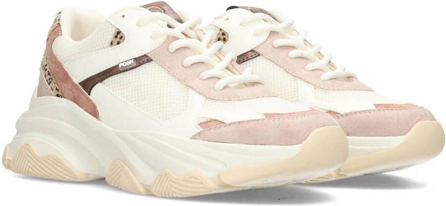 POSH by Poelman GIGI Dames Sneakers Wit met roze combinatie - Foto 3