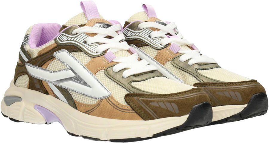POSH by Poelman Ginny sneakers groen ecru lila - Foto 2