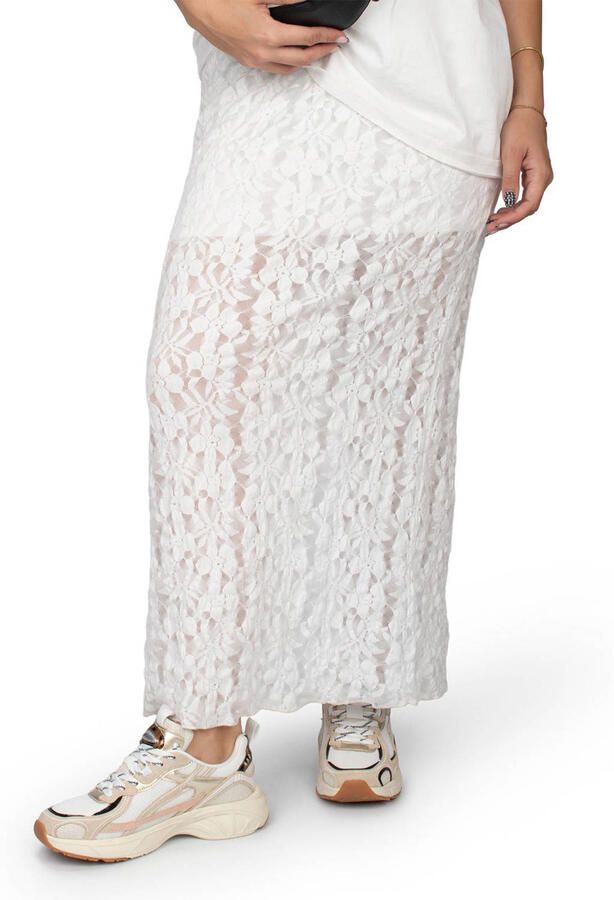 POSH by Poelman HARPER Dames Sneakers Wit met gouden combinatie