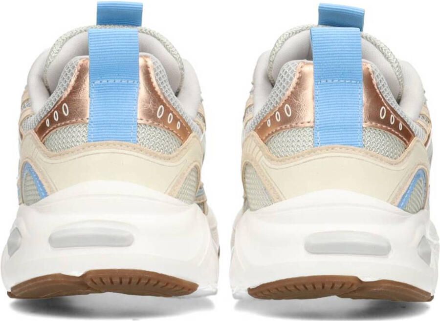 POSH by Poelman HARPER Dames Sneakers Wit met blauwe combinatie - Foto 2