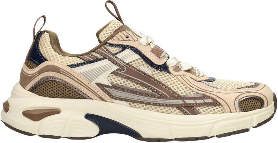 POSH by Poelman Sneakers Harper 20 Beige Blauw Grijs