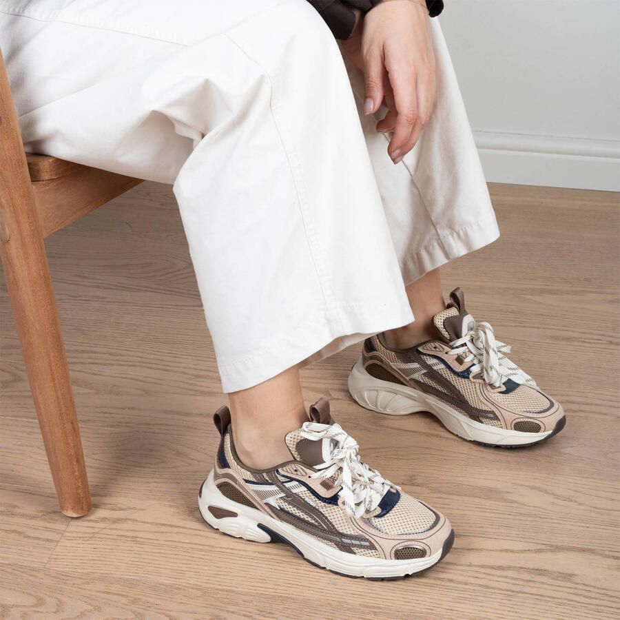 POSH by Poelman Sneakers Harper 20 Beige Blauw Grijs - Foto 2