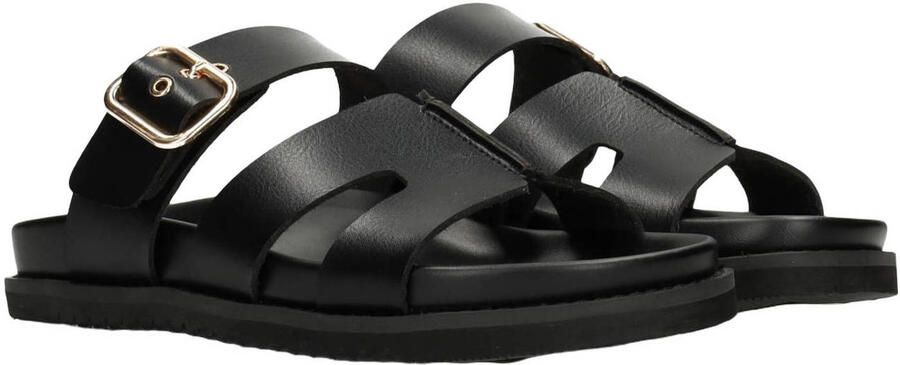 POSH by Poelman imitatieleren slippers zwart - Foto 3