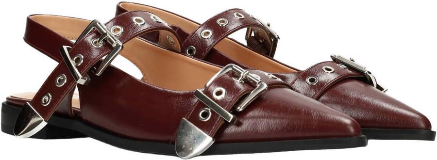 POSH by Poelman Julie lak slingback loafers bordeaux - Foto 3