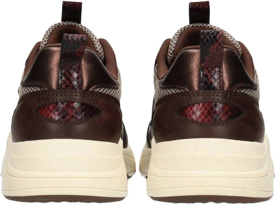 POSH by Poelman Sneakers Kiki 523 Rood Grijs Bruin Beige - Foto 2