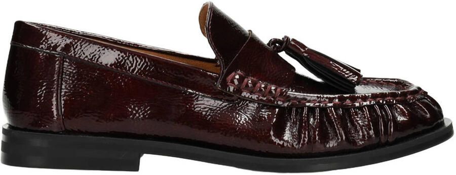 POSH by Poelman lak loafers donkerrood