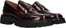 POSH by Poelman Lexy chunky lakleren loafers bordeaux