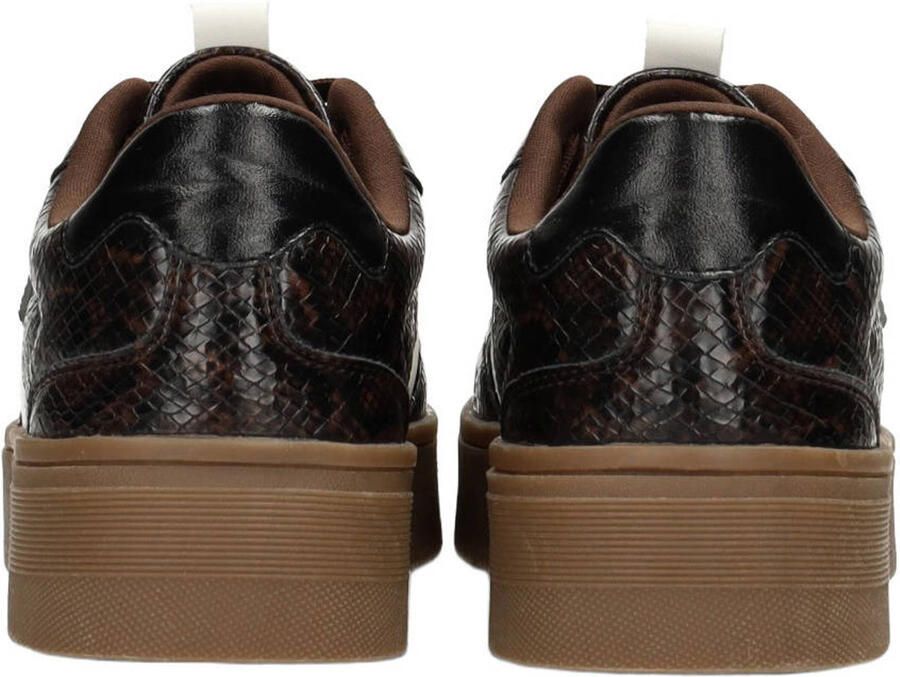 POSH by Poelman LILLY Dames Sneakers Donker bruin - Foto 2