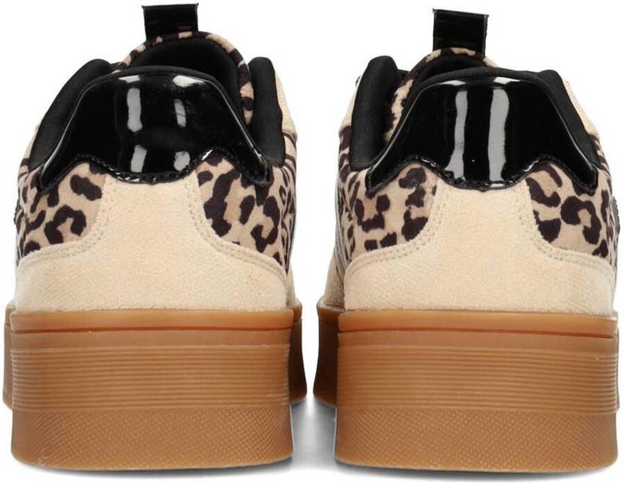 POSH by Poelman Lilly sneakers met panterprint beige zwart - Foto 3