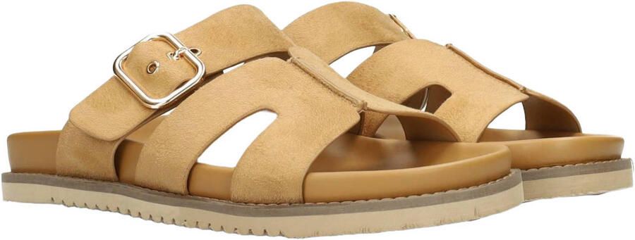 POSH by Poelman Livia suède slippers beige - Foto 3