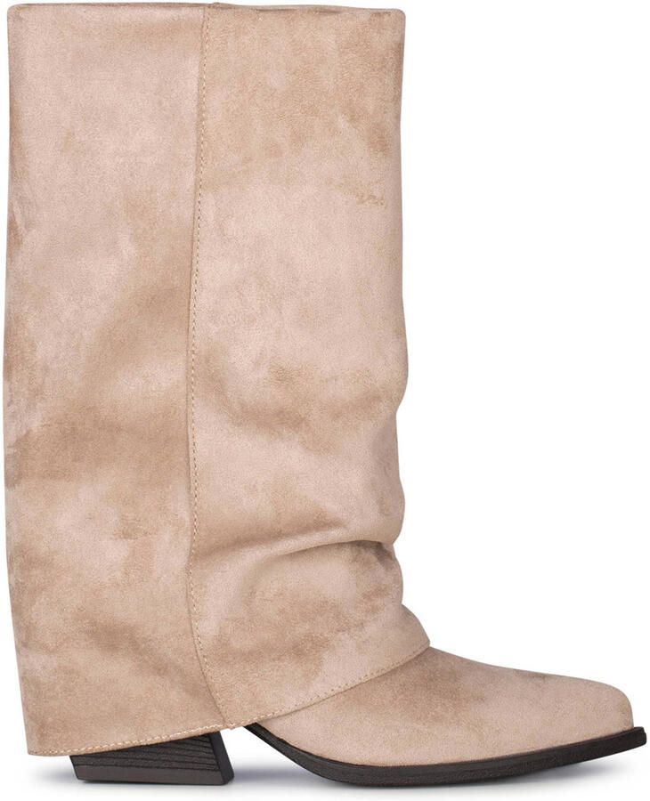 POSH by Poelman Lois cowboylaarzen met flap taupe