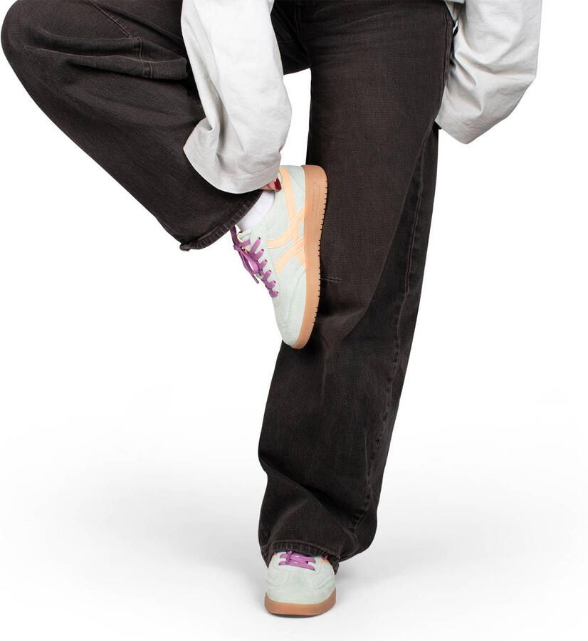 POSH by Poelman MEGAN Dames Sneakers Groen met combinatie - Foto 2