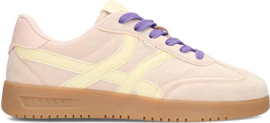 POSH by Poelman MEGAN Dames Sneakers Geel met combinatie