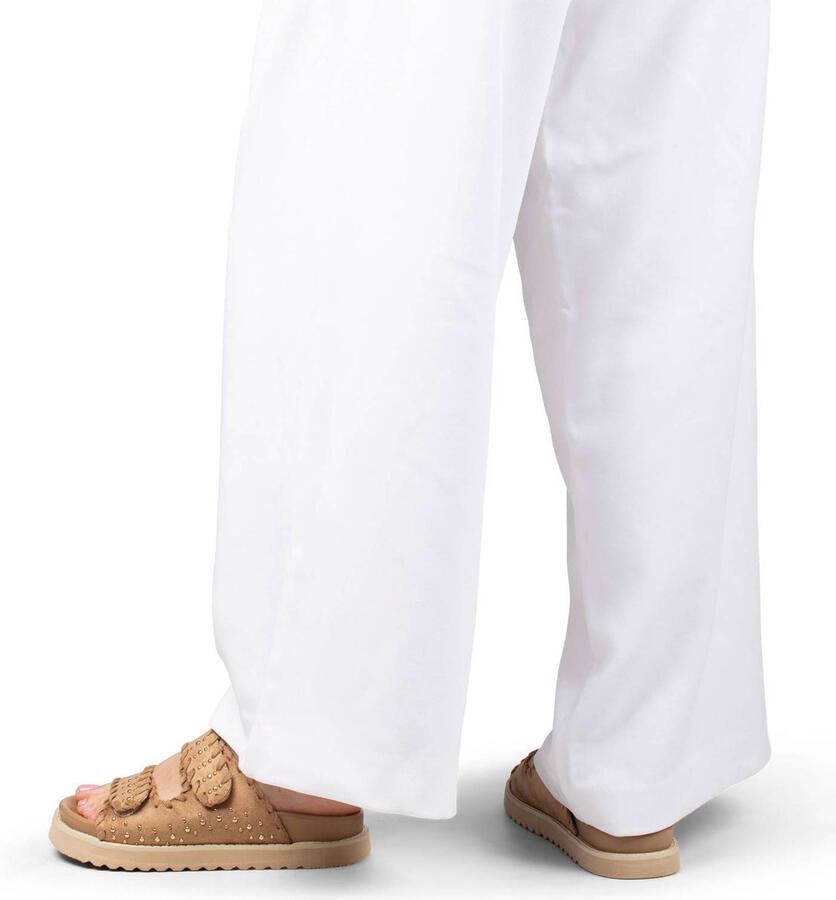 POSH by Poelman Nena leren slippers beige - Foto 3