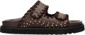 Posh by Poelman Gaby Sandalen C0425-26psh Sandalen Brown - Donkerbruin
