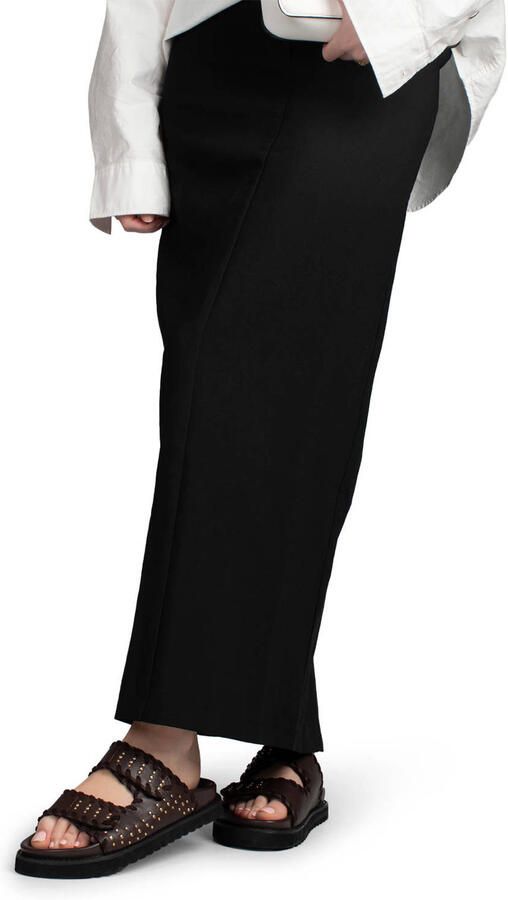 POSH by Poelman Nena leren slippers donkerbruin - Foto 2