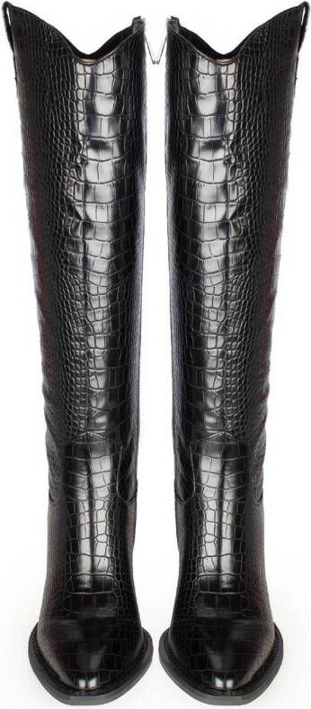 PS Poelman POSH by Poelman Nuna laarzen met slangenprint zwart - Foto 2