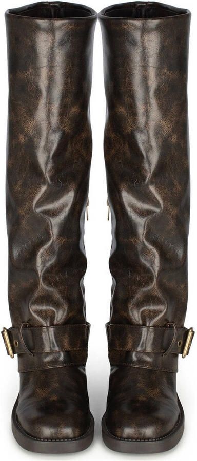 POSH by Poelman Patty bikerboots donkerbruin - Foto 3