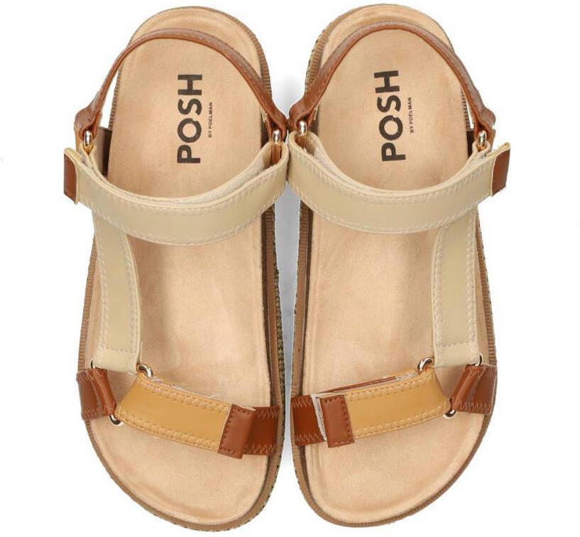 POSH by Poelman Romee sandalen beige bruin - Foto 3