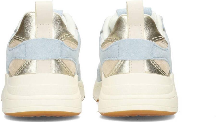 POSH by Poelman Rosie chunky sneakers ecru lichtblauw - Foto 3
