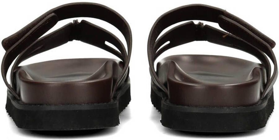 POSH by Poelman SCOTTIE Dames Slippers Donker bruin - Foto 3