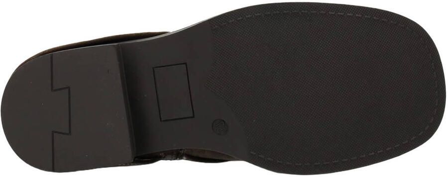 POSH by Poelman Shanti bikerboots met blokhak donkerbruin - Foto 3