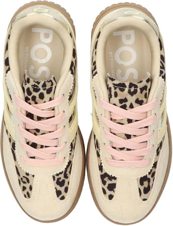POSH by Poelman sneakers beige met dierenprint - Foto 2