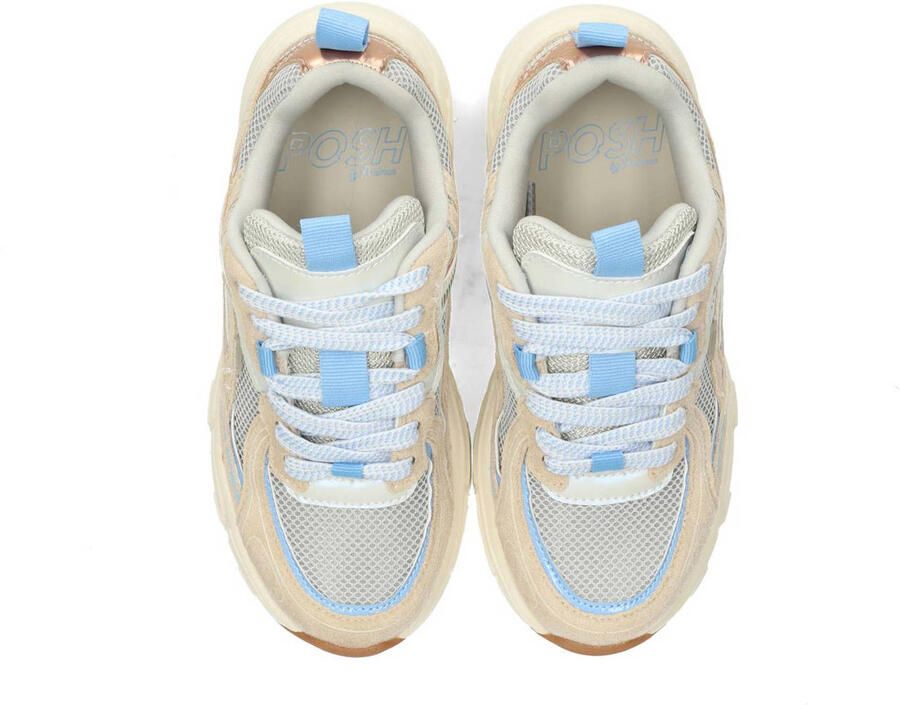 POSH by Poelman sneakers beige blauw - Foto 2