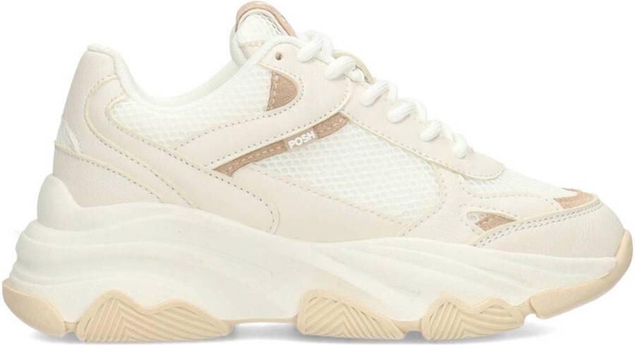 POSH by Poelman sneakers wit beige