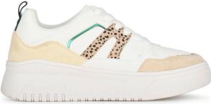 POSH by Poelman ROXY Dames Sneakers Wit met gele combinatie