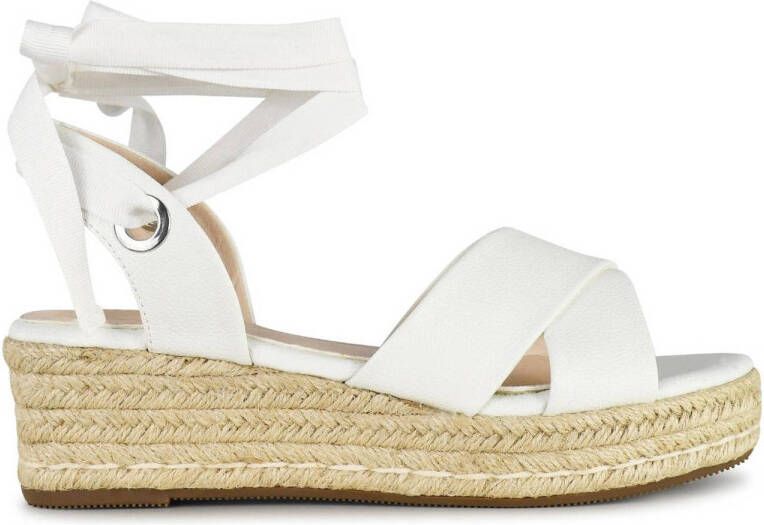 POSH by Poelman SAAR Dames Sandalen Espadrilles Wit