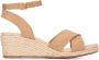 POSH by Poelman NOVI Dames Sandalen Licht Bruin - Thumbnail 1