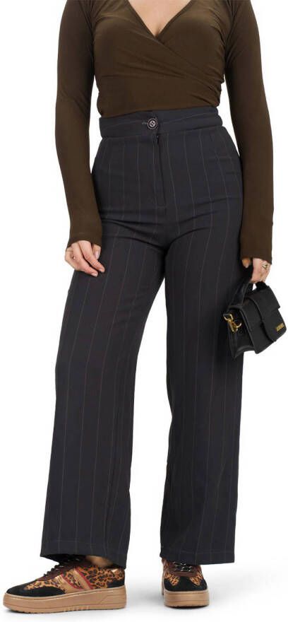 PS Poelman Anemone leren sneakers zwart rood