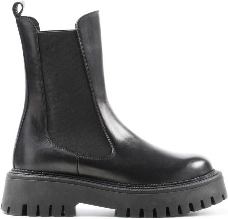 PS Poelman Boost leren chelsea boots zwart