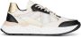 PS Poelman Charu chunky leren sneakers beige zwart - Thumbnail 1