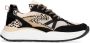 POELMAN LPCHARU-02POE Black Soft Gold Zwart Mesh Lage sneakers Dames - Thumbnail 1