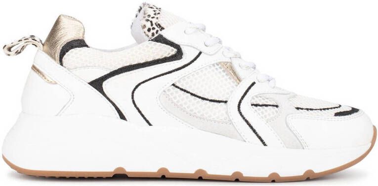 PS Poelman CIBEL Dames Sneakers Wit met combinatie