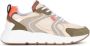 PS Poelman Cibel chunky leren sneakers met glitters kaki multi - Thumbnail 1
