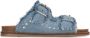 PS Poelman denim slippers blauw - Thumbnail 1